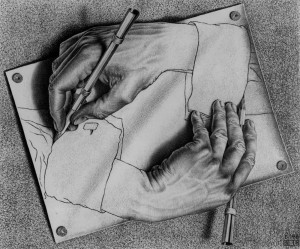 Escher Drawing-hans